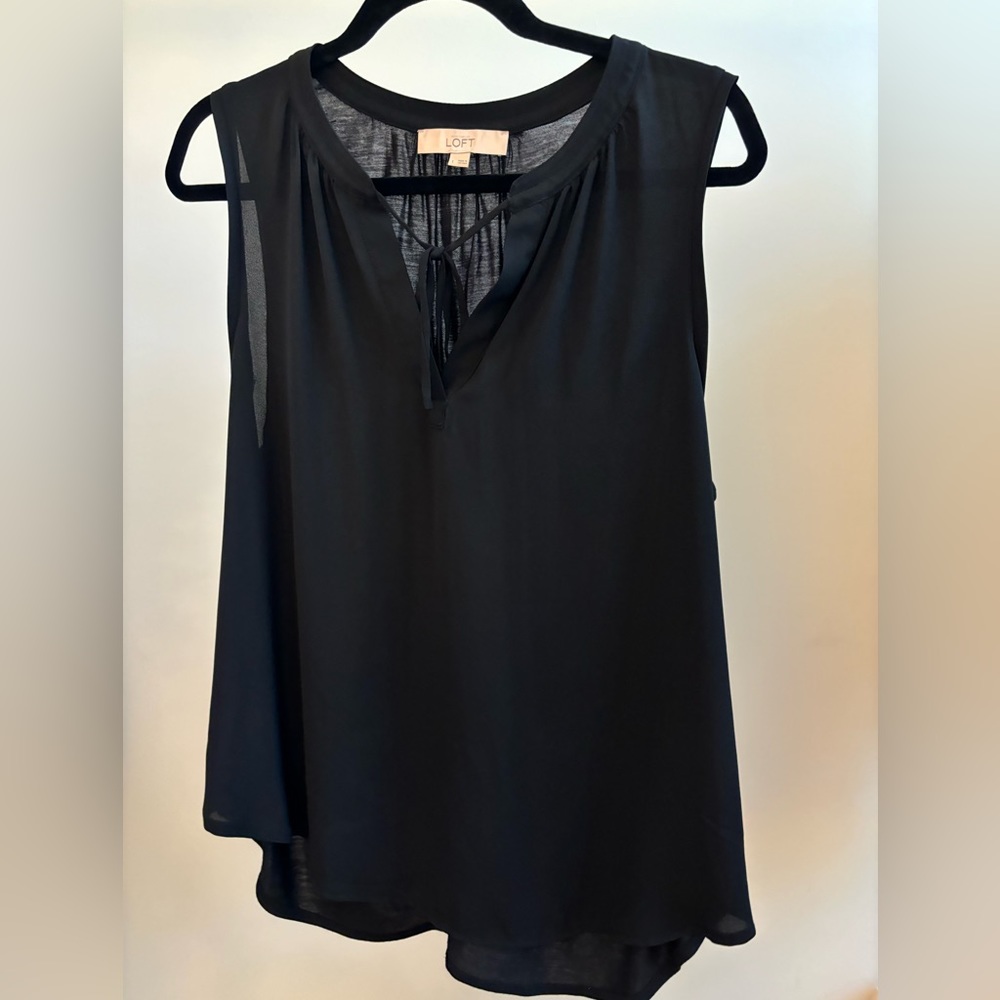 Loft Black tank, 100% polyester